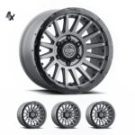 LC100 (17x8.5) 4x RECON PRO CHARCOAL 5x150 +25 OFFSET