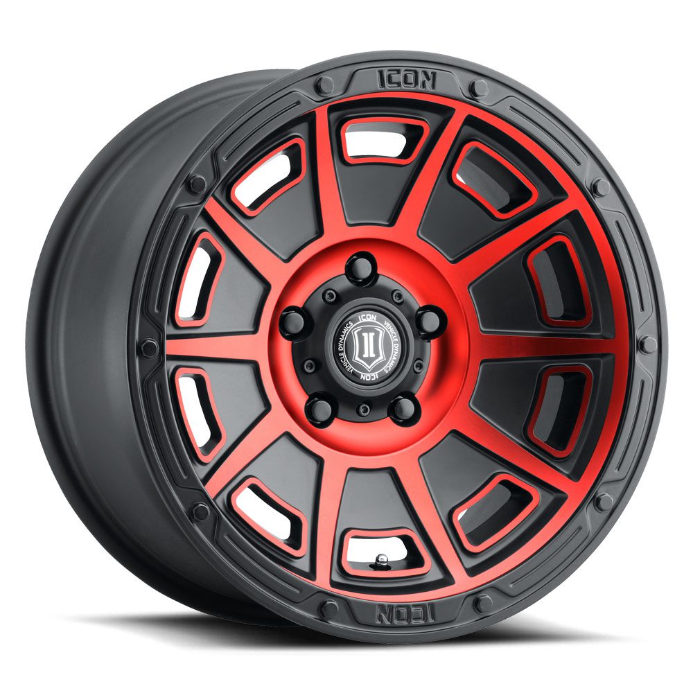 icon-alloys-victory-wheel-5lug-satin-black-red-tint-17x8-5-1000_8280.jpg 3017858347SBRT - VICTORY 6x5.5" / 17x8.50 SATIN BLACK WITH RED TINT - Image 1