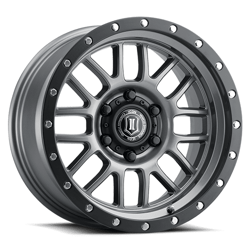 iconalloys-alpha-wheel-6lug-gunmetal-satin-satin-black-ring-17x8-5-500_7373.png 1217858347GM - ALPHA 6x5.5" / 17x8.50 GUNMETAL WITH BLACK RING - Image 1