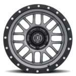 BRONCO (17x8.50) 4x ALPHA GUNMETAL WITH BLACK RING 6x5.5" (0 OFFSET) - Image 3