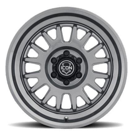 8217858347GM -  ICON ALLOYS ANZA GUN METAL - 17 X 8.5 / 6 X 5.5 +0MM / 4.75" BS