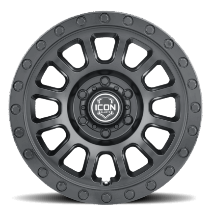 8017857345DB - 	ICON ALLOYS HULSE DBL BLACK - 17 X 8.5 / 5 X 5 / -6MM