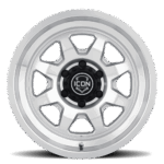 (17x8.5) 4x NUEVO SILVER MACHINED 6x5.5 (0 OFFSET) - Image 3