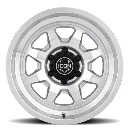8117858347SM -  ICON ALLOYS NUEVO SILVER MACHINED - 17 X 8.5 / 6 X 5.5 +0MM / 4.75" BS