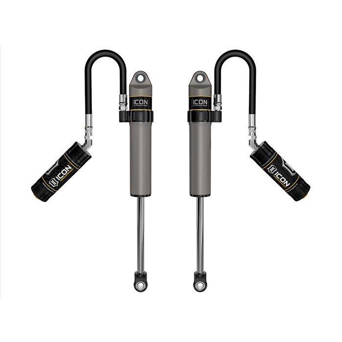 75-RR-EYE-EYE_PAIR_REVERSE-45DegreeElbow_web_large.jpg 27821P - ICON 2020-2023 JEEP GLADIATOR/2018-2023 JEEP WRANGLER JL 2.5" LIFT FRONT V.S. 2.5 ALUMINUM SERIES SHOCK ABSORBERS REMOTE RESERVOIR PAIR - Image 1