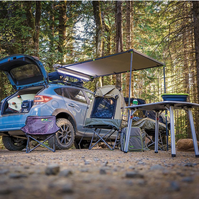 ironman4x4-Awning-crosstreck-camp__81210.1616594922.jpg AWNING 1.4M (L) X 2M (OUT) WITH LED AND BRACKETS - Image 1