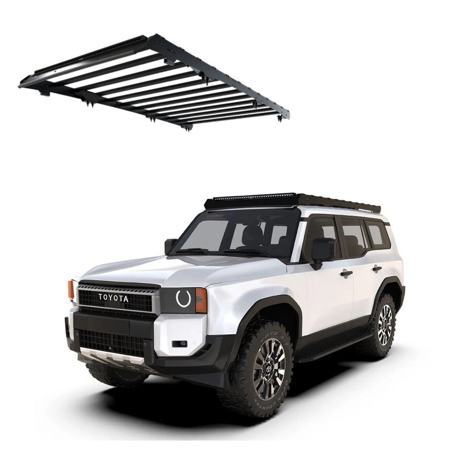 KSTL005T – Prado 250 2024+ Slimsport Roof Rack Kit Lightbar Ready KSTL005T - Prado 250 2024+ Slimsport Roof Rack Kit / Lightbar Ready - Image 1