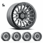 Y61 (17x8.5) 5x RECON PRO CHARCOAL 6x5.5" (0 OFFSET)
