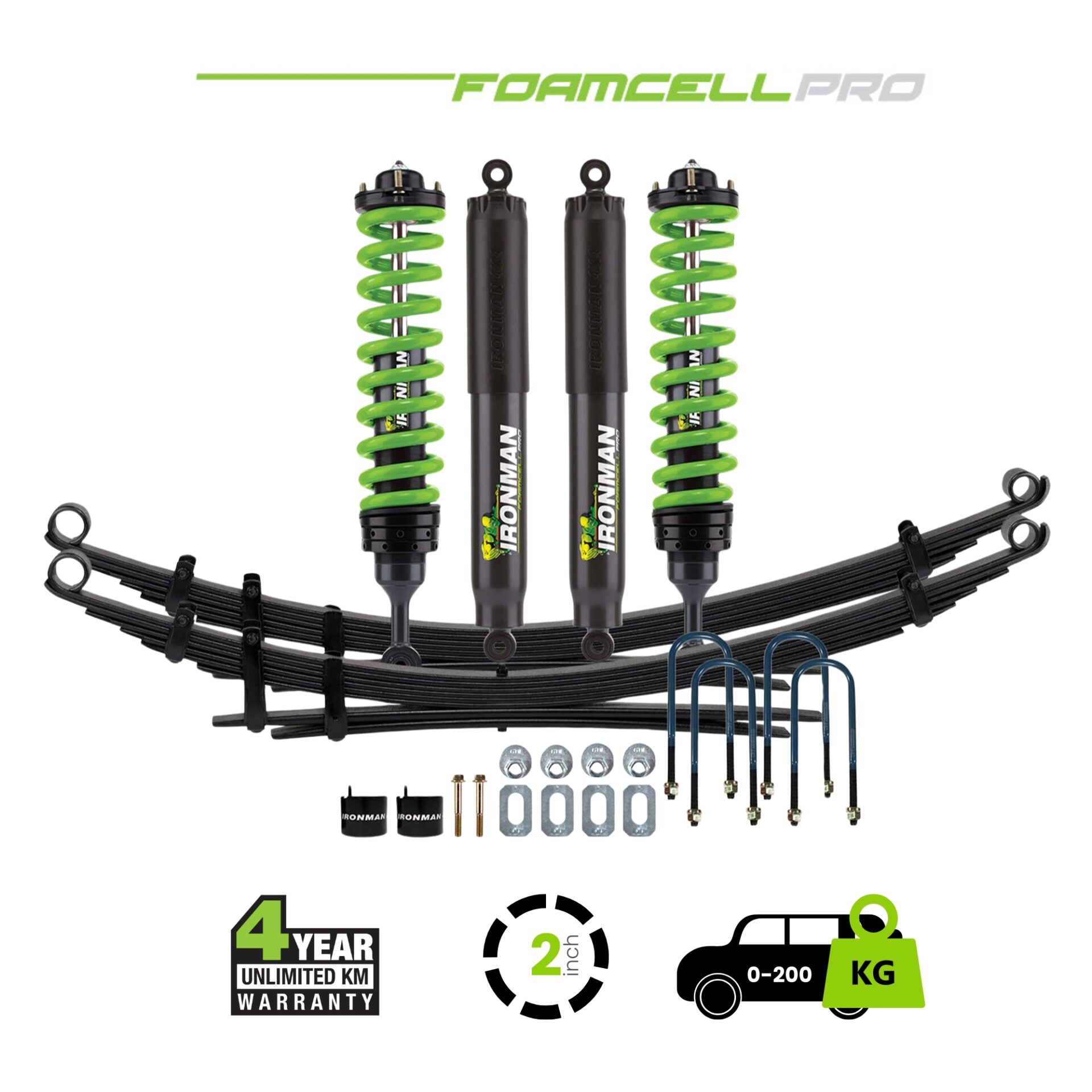 F150-Foamcell-Pro-Suspension-Kit-0-200 F-150 2 Inch Foam Cell Pro Kit - 0-200 Medium - Image 1