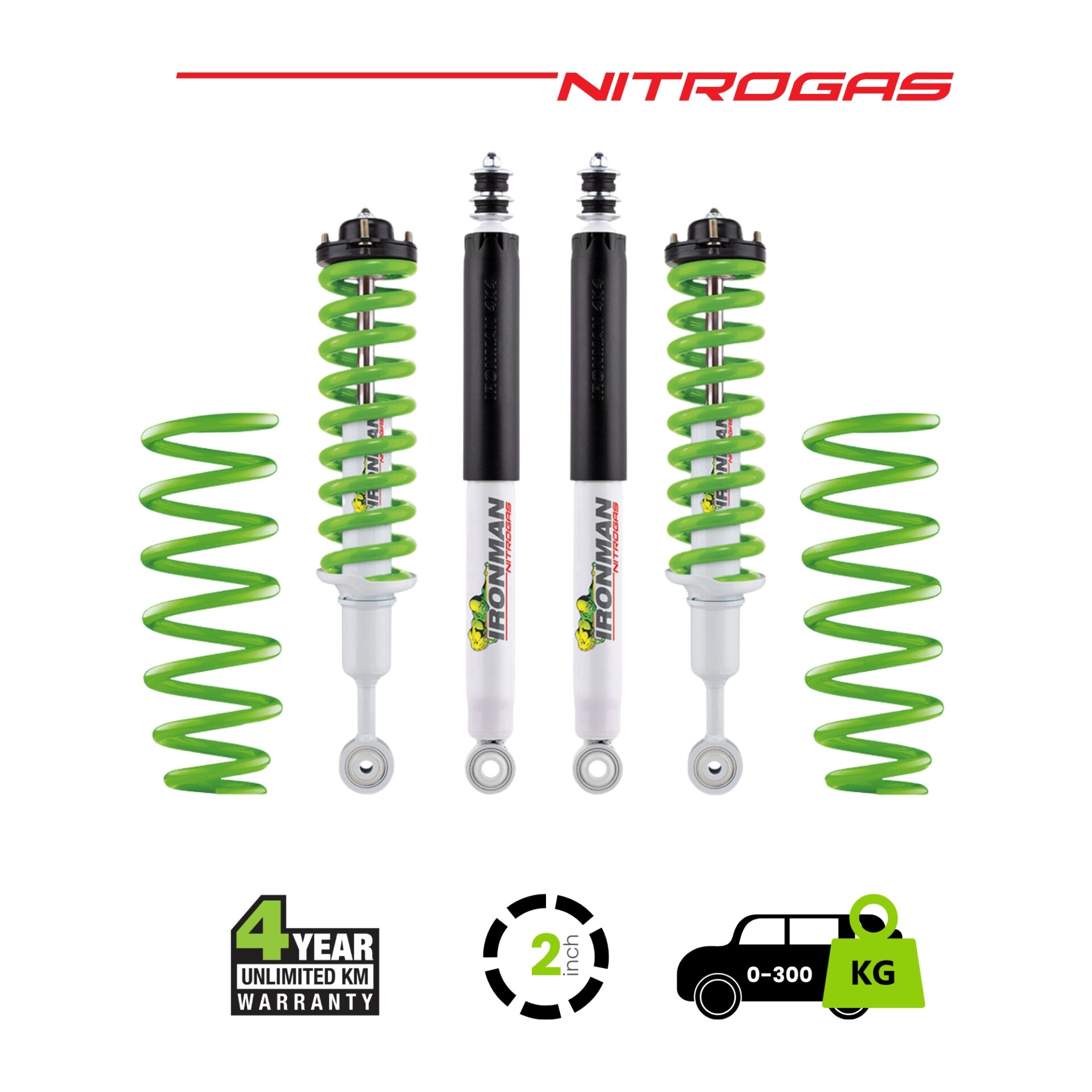 y62-Nitrogas-Suspension-Kit-0-300 Y62 2 Inch Nitrogas Kit - 0-300 medium - Image 1