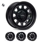 Y61 (17X8) 4x Trak Daytona Black Steel wheels (6/139) -22 OFFSET