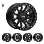 Y61 (17X9) 5x Zullo Matte Black wheels HYBRIDLOCK (6/139) -12 OFFSET