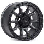 EVEREST (18X9) RAID MATT GRAPHITE BLACK LIP 4x ALLOY WHEELS (6/135) +12 - Image 2