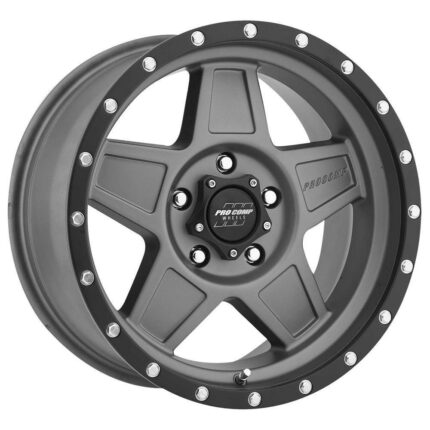PXA2635-78573 - Pro Comp 35 Series Predator, 17x8.5 Wheel with 5 on 5 Bolt Pattern - Matte Graphite