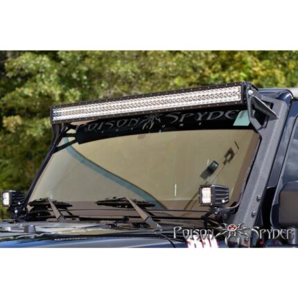 PSC45-28-R50 - JEEP WRANGLER JK Poison Spyder A-Pillar 50 " Light Bar Mount (Bare)