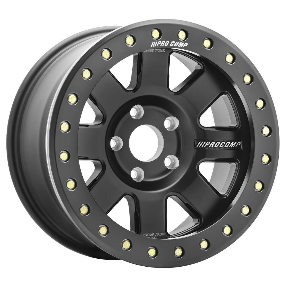PXA5185-7955 - Pro Comp 75 Series Trilogy Race Beadlock Wheel, 17x9 with 5 on 150 Bolt Pattern - Satin Black - Image 1