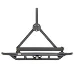 S/B76621 - Jeep Wrangler TJ/YJ SRC Rear Bumper and Tire Carrier with Receiver Hitch (Black)