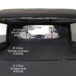 S/B90335 - Jeep Wrangler JK 4 Dr Outback Wind Breaker (Black Diamond) - Image 5
