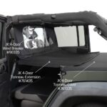 S/B90335 - Jeep Wrangler JK 4 Dr Outback Wind Breaker (Black Diamond) - Image 6