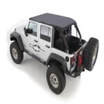 S/B9073235 - Jeep Wrangler JK, 2 Dr Bowless Combo Top with Tinted Windows and No Door Uppers (Black Diamond) - Image 5