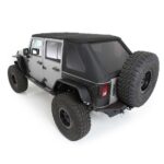 S/B9083235 - Jeep Wrangler JK 4 Dr Bowless Combo Top With Tinted Windows and No Door Uppers (Black Diamond)