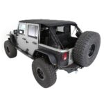 S/B9083235 - Jeep Wrangler JK 4 Dr Bowless Combo Top With Tinted Windows and No Door Uppers (Black Diamond) - Image 4