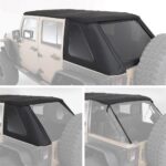 S/B9083235 - Jeep Wrangler JK 4 Dr Bowless Combo Top With Tinted Windows and No Door Uppers (Black Diamond) - Image 6