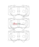 DB1482SP - T2 FRONT BRAKE PADS (FJ/FORTUNER/ HILUX/ PRADO) (Pair)