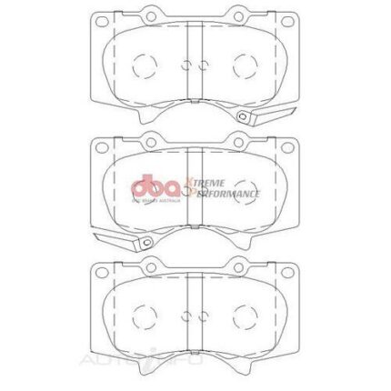 DB1482XP - T3 FRONT BRAKE PADS (FJ/FORTUNER/ HILUX/ PRADO) (Pair)