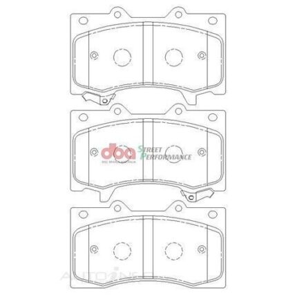 DB2002SP - T2 FRONT BRAKE PADS Wrangler JK (Pair)