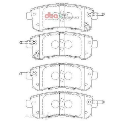 DB2003SP - T2 REAR BRAKE PADS Wrangler (Pair)