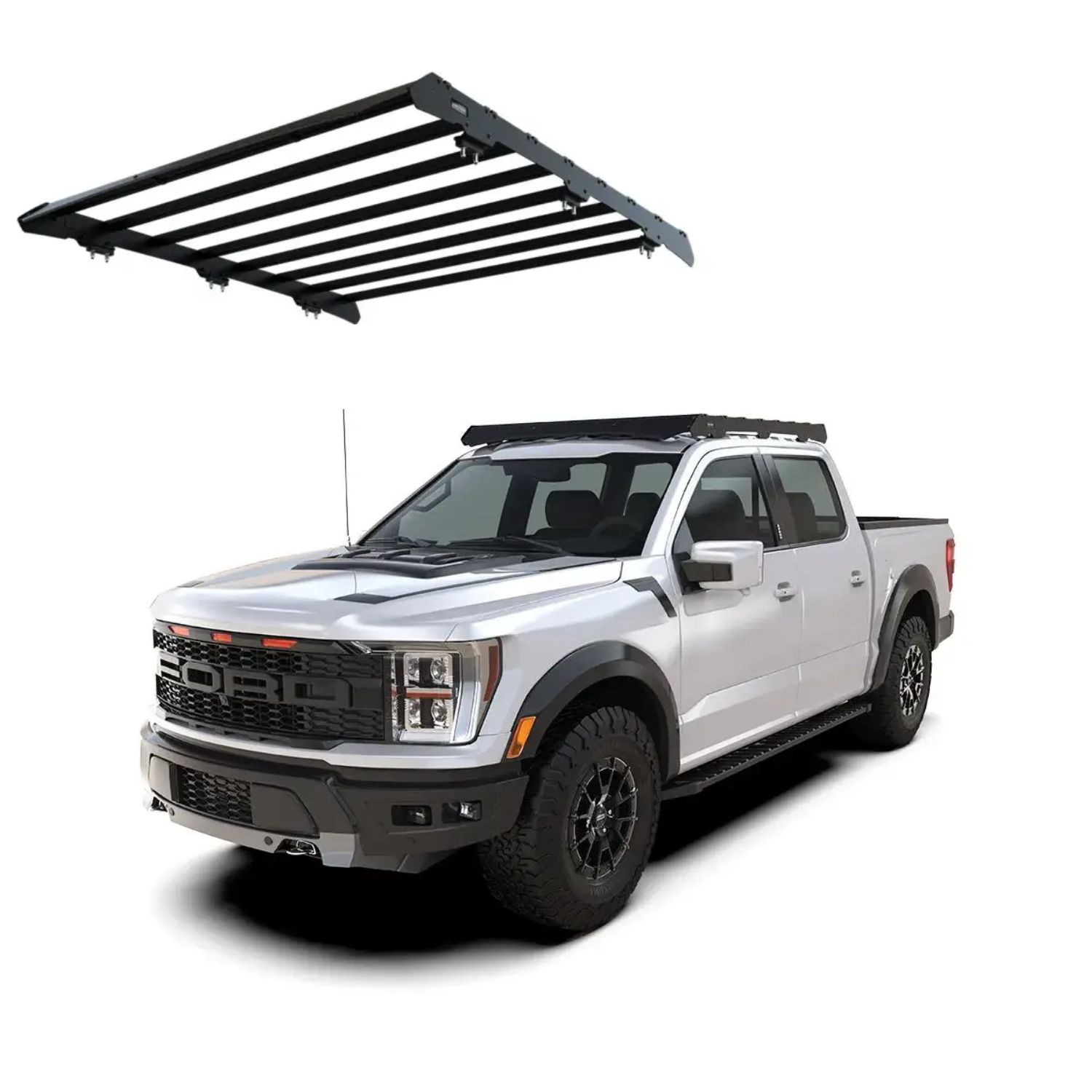 KSFF004T – Ford F-150 Super Crew (2021-Current) Slimsport Roof Rack Kit KSFF004T - Ford F-150 Super Crew (2021-Current) Slimsport Roof Rack Kit - Image 1