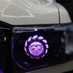 LED-LC70-LHD-HEADLIGHT-4 - LC70/LC71/LC76/LC78/LC79 Black LED Headlights Coloured Halo + Demon Eyes Clear Lens