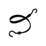 BBS36NBK - 36" Bungee Polystrap with OVERMOLDED NYLON ENDS, Black (