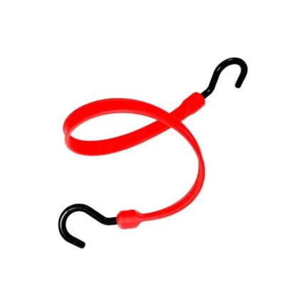 BBS36NR - 36" Bungee Polystrap WITH OVERMOLDED NYLON ENDS, Red