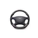 PVS-Y61GUPATROL-WHEEL-1 - Y61 Classic Carbon Black Leather/Perforated Sides Steering Wheel Kit