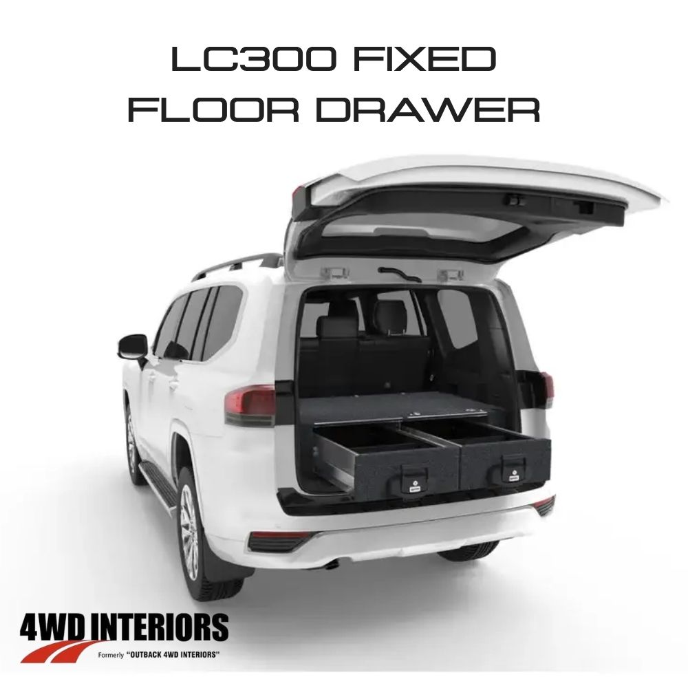 LC300 FIXED FLOOR DRAWER LC300 4WD INTERIORS FIXED FLOOR DRAWERS - Image 1