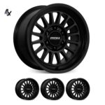 LC300 (17X9) 4x MATT BLACK APOLLO WHEELS (6/139) +40 OFFSET