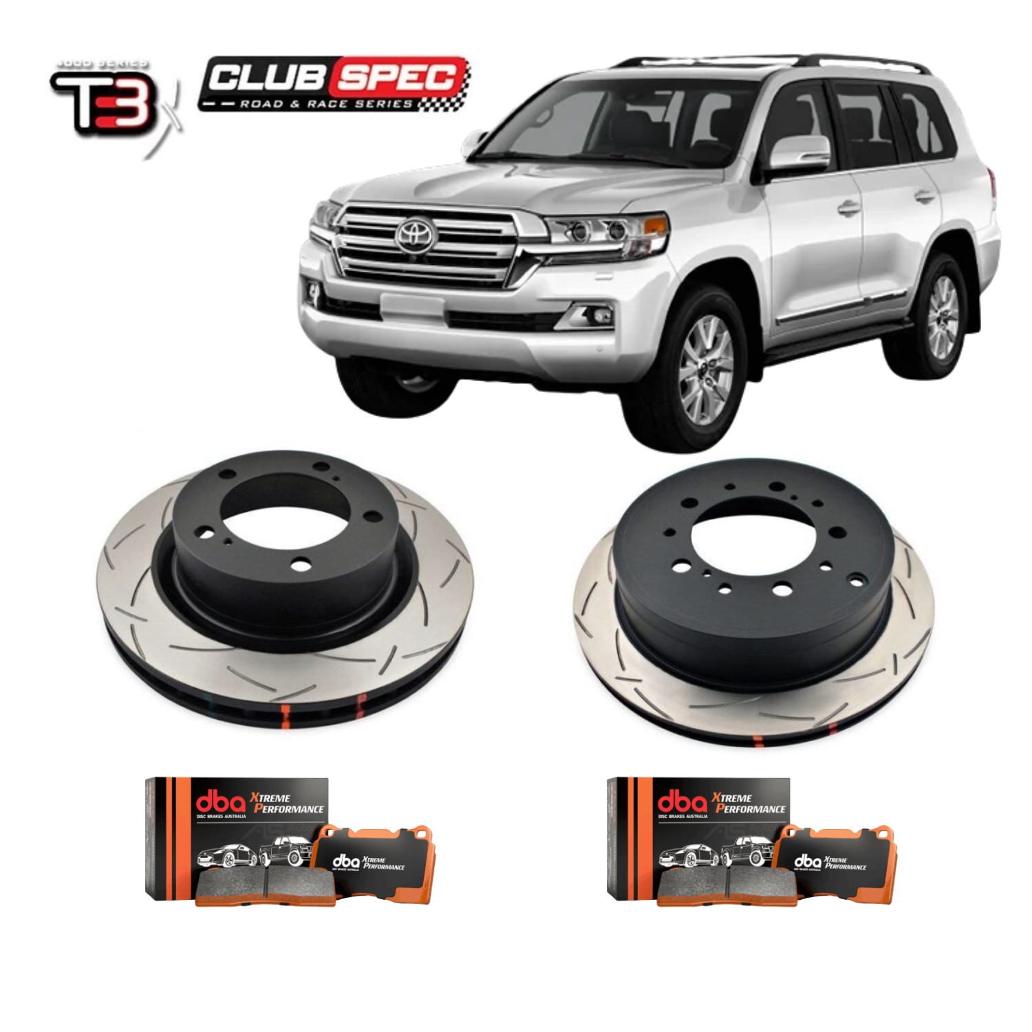 LC200 Brake Upgrade Kit LC200 T3 4000 Series Disc Brake Upgrade Kit - Image 1