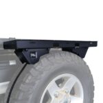 Spare wheel mounted shelf