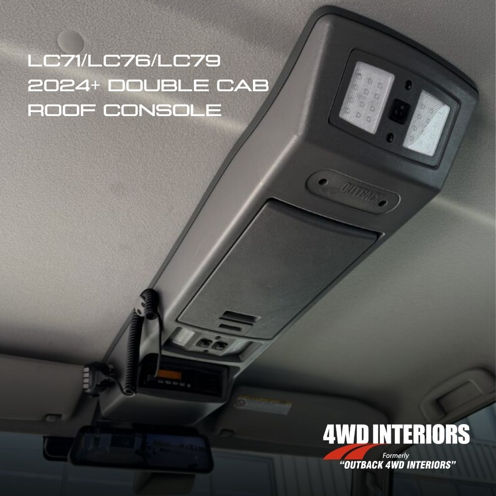 LC71LC76LC79 2024+ DOUBLE CAB ROOF CONSOLE LC71/LC76/LC79 2024+ DOUBLE CAB ROOF CONSOLE - Image 1