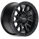ROH Wheels Raid Matt Black Wheels - 17x9 Offset +12 PCD 6x139.7 - Image 2