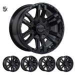 LC71/LC76/LC78/LC79 (16X8) 5x VAPOUR Xtra Black WHEEL (5/150) 0/-47 OFFSET