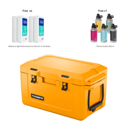 Dometic Patrol Insulated ice chest 55L + MOBICOOL ICEPACK 220G + Thermo bottle, 900 ml