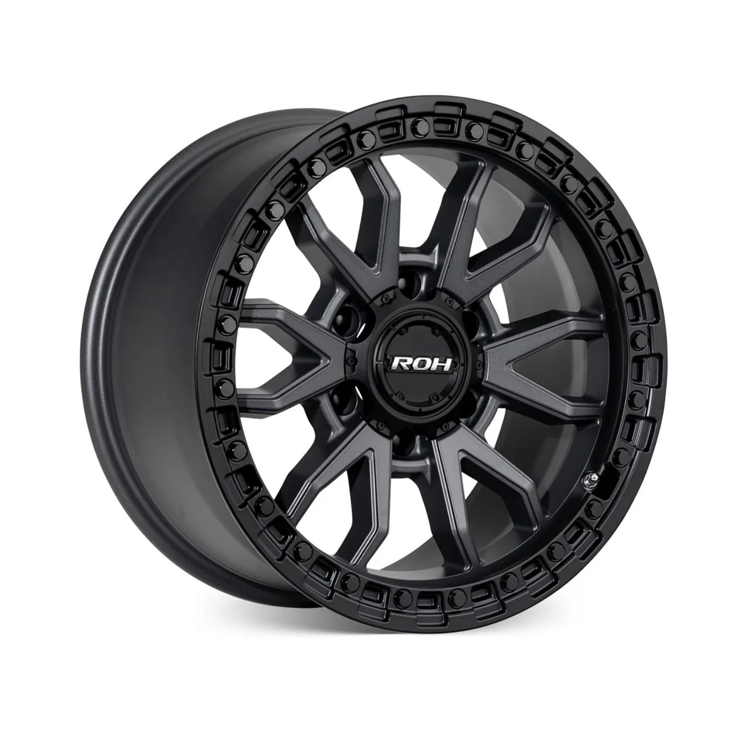 RAD18902GC ROH Wheels Raid Matt Black Graphite Wheels - 18x9 Offset +12 PCD 6x135 - Image 1