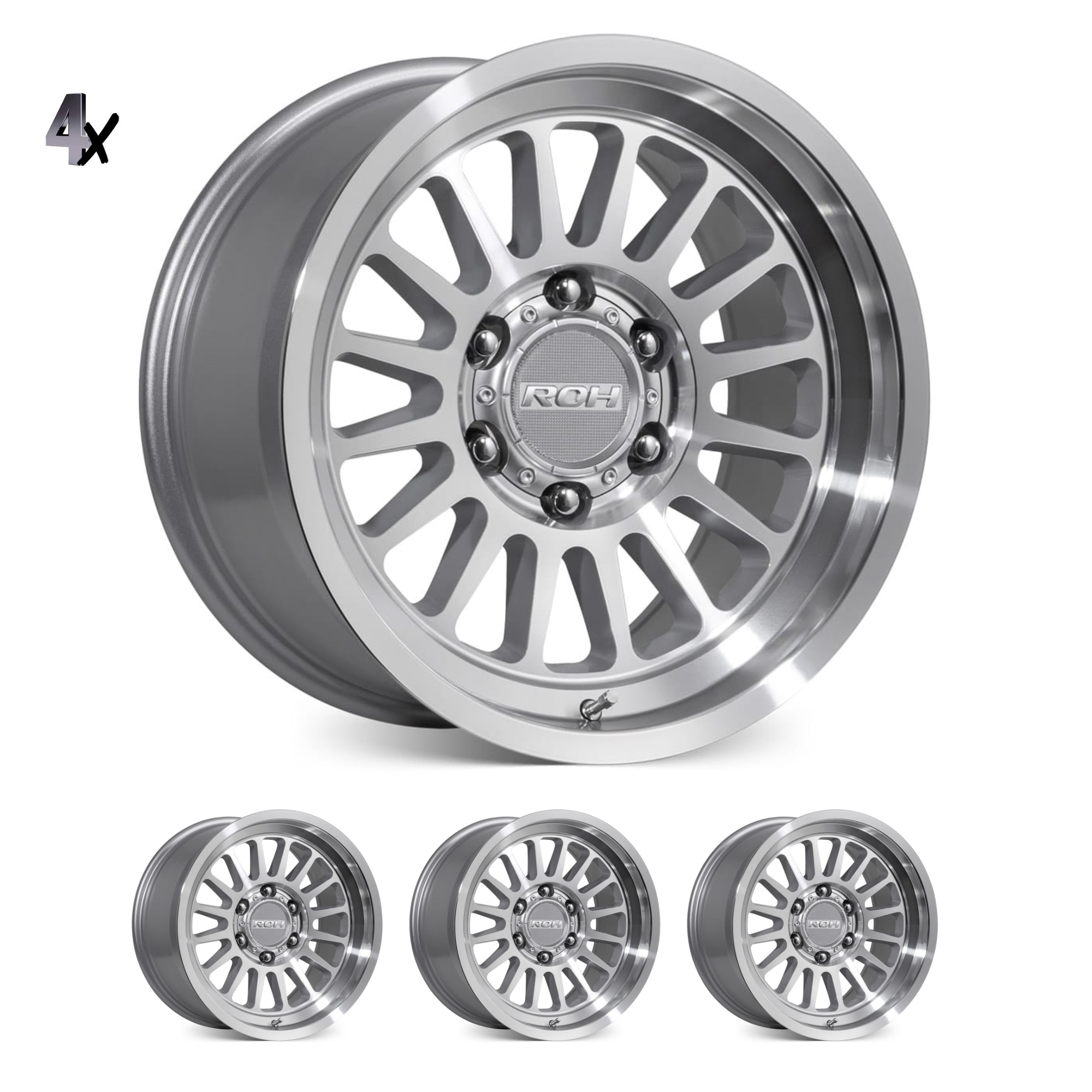 4 x FULL MACHINED Apollo SILVERADO / SIERRA 1500 (17X9) 4x APOLLO MACHINED WHEELS (6/139) LITEFORGED +12 OFFSET - Image 1