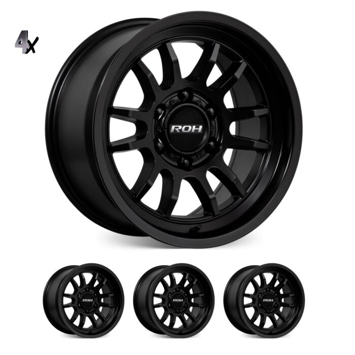Prado 150 (17X9) 4x MATT BLACK ARC WHEELS (6/139) LITEFORGED +12