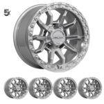 LC71/LC76/LC78/LC79 (17X9) RAID 5 Machined 5x ALLOY WHEELS (5/150) -12 / -59