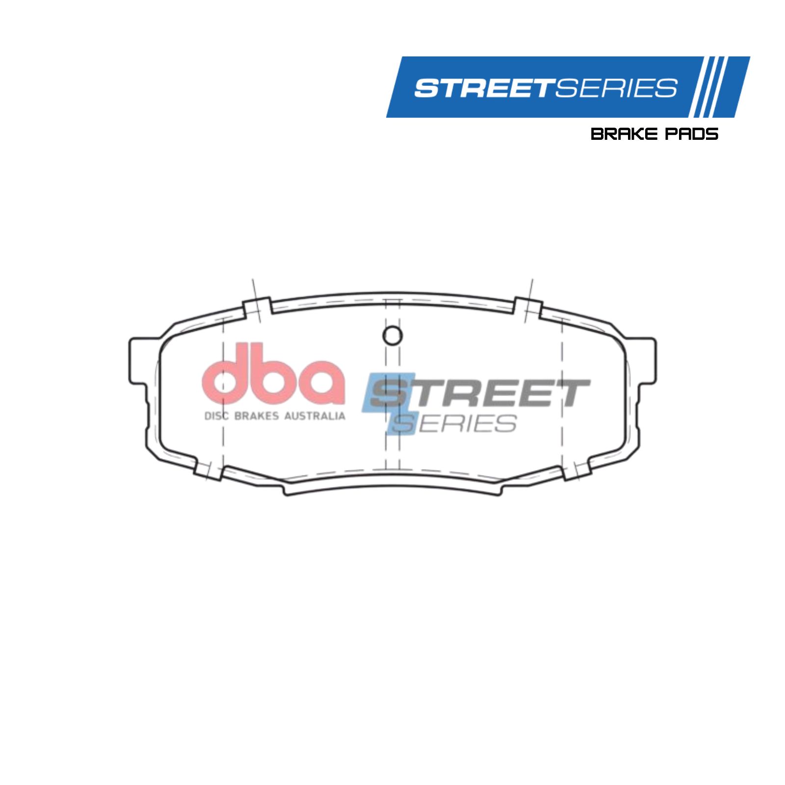 DB1857SS Rear Street Series Brake Pads - Image 1