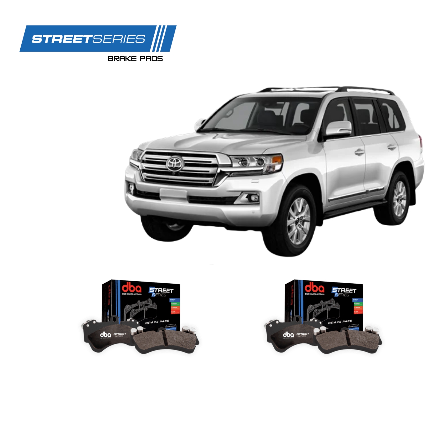 LC200 Brake Pads Upgrade Kit LC200 Street Series En-Shield Brake Pads Upgrade Kit - Image 1